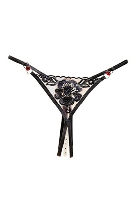 Viunychn Sous-vêtements sexy pour femme - Sous-vêtements sexy transparents - String - String pour femme - Dentelle - Sous-vêt