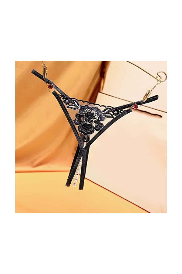 Viunychn Sous-vêtements sexy pour femme - Sous-vêtements sexy transparents - String - String pour femme - Dentelle - Sous-vêt