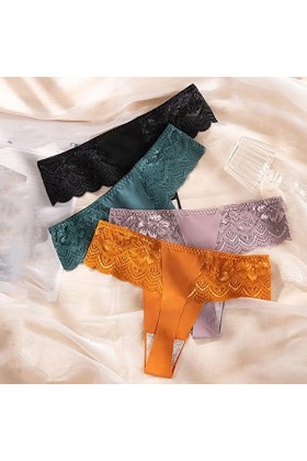 LULER Dentelle pour femme, sexy, dentelle respirante et soulevant les fesses, pure culotte courte sexy hommes sous-vêtements 