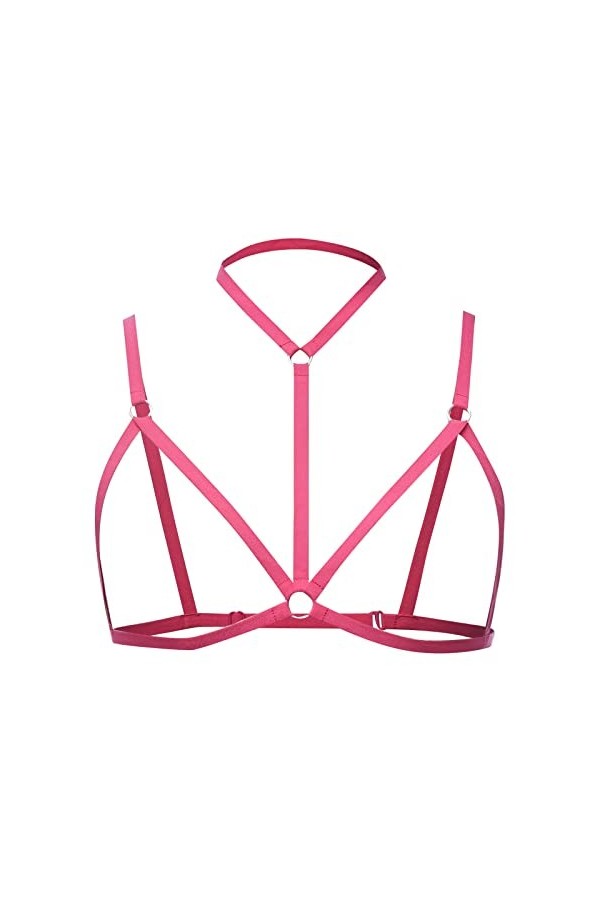 Lingerie Femme Sexy Ensemble Homme Sexy Hot y23k Femmes Sexy à Lacets Soutien-Gorge Noir découpe réglable Lingerie Soutien-Go