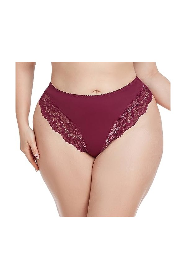 Générique Femmes Dentelle Sexy Culottes pour Femmes Filles Culotte Haute Gainante String Traceless Robe Décontracté Dentelle 