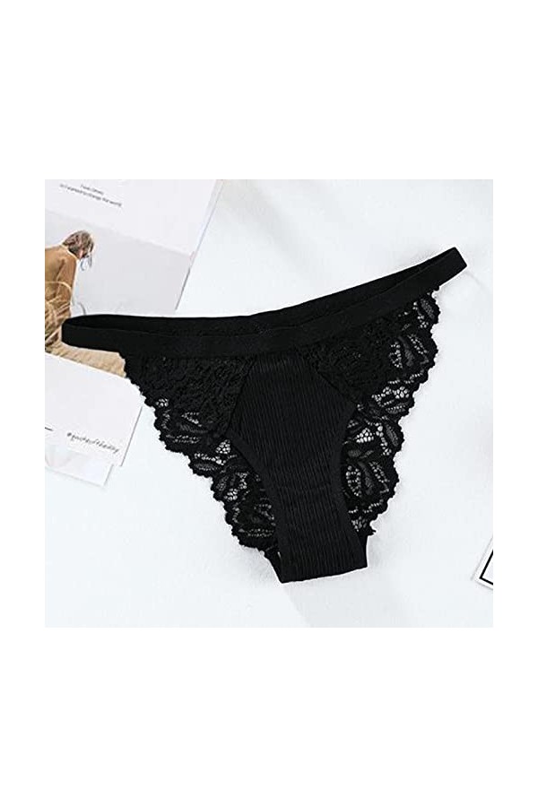 Lingerie Femme Sexy Ensemble Homme Sexy Hot y26k Slip Sexy Culotte Solide Taille Basse String Dames Couleur Dentelle Bowknot 