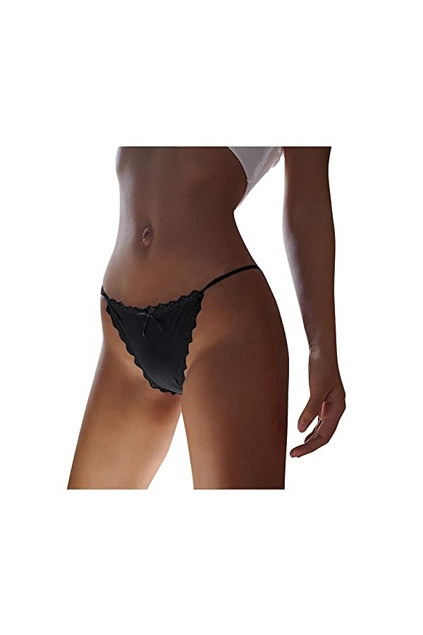 Lingerie Femme Sexy Ensemble Homme Sexy Hot y22k Ruban sous-vêtements dune pièce Taille Taille Basse Soie Dentelle sans Soud