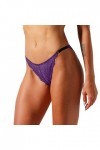 Culottes Sexy pour Femmes Culotte en Dentelle Sexy pour Femme sous-vêtements sexuels pour Femmes Purple, XL 