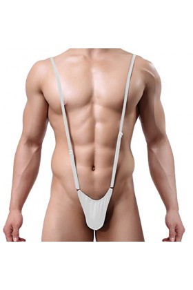 Générique Lingerie Sexy Femme Body et Combinaison Lingerie drôle pour Hommes Sexy Strap String réglable T Pantalon U Bulge Ba