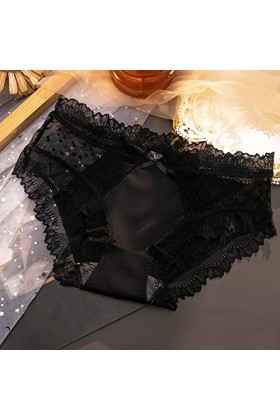 Aoklidil Sous-vêtements pour femme Sexy String Femme Mesh Sexy Pantalons Grande Taille Belles Fesses Femelles Transparent Fin