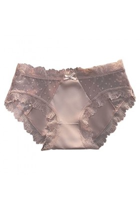 Aoklidil Sous-vêtements pour femme Sexy String Femme Mesh Sexy Pantalons Grande Taille Belles Fesses Femelles Transparent Fin