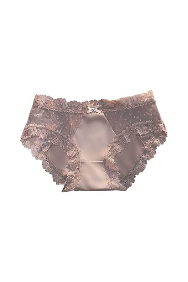 Aoklidil Sous-vêtements pour femme Sexy String Femme Mesh Sexy Pantalons Grande Taille Belles Fesses Femelles Transparent Fin