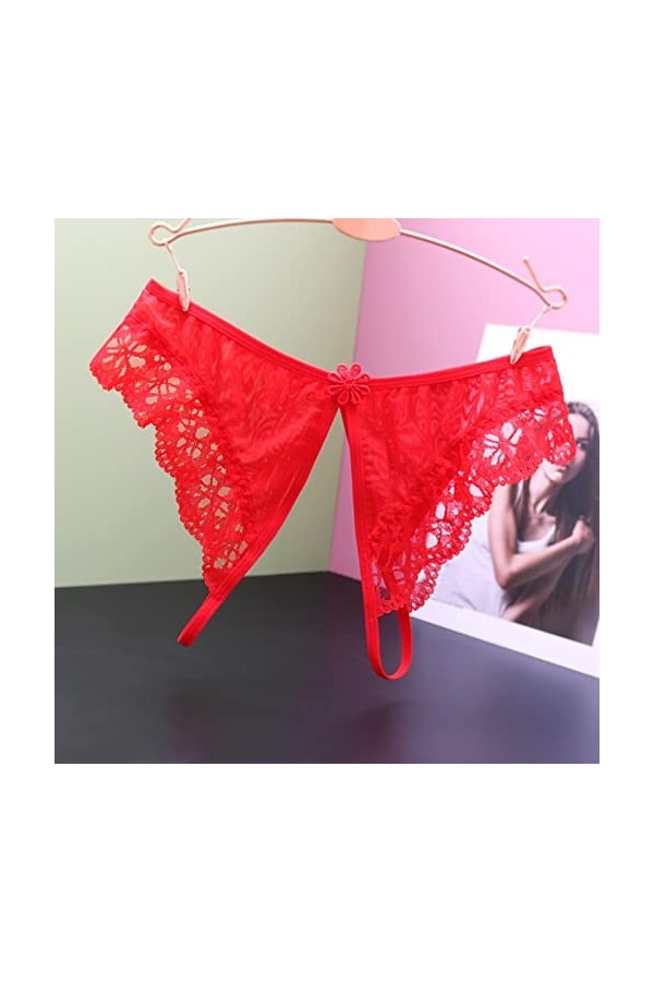 Lingerie Femme Sexy Ensemble Homme Sexy Hot y22k Culotte pour Femme sans Fente en Dentelle String Taille Basse Sexy Dentelle 