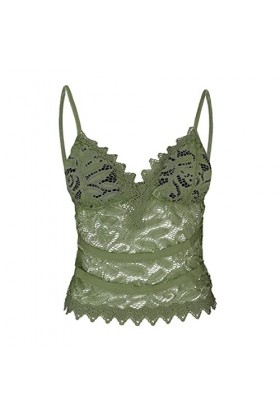 CUTeFiorino La Dessous Sans Fil Sexy Ceinture Cami Femmes Soutien-Gorge Surfaces Confort pour Femmes Soutien-gorge avec Panta