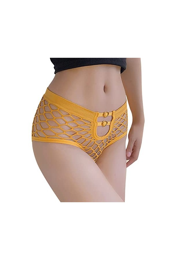 Lingerie Femme Sexy Ensemble Homme Sexy Hot y21k Femmes Culottes Sexy mi Taille Slips Figure Net Design Creux sous-vêtements 