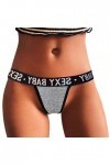 BIISDOST Femmes Sexy Lingerie G String Briefs sous-Vêtements Culottes T String Strings Ensemble Enfant Marseille Grey, L 