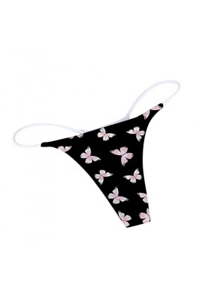 Générique Culotte Taille Basse pour Femme T-Back Comfort Culotte Sexy G-String Culotte Douce pour Femme Soutien-Gorge Remonte