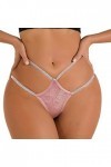 Deals of The Day Caleçon Femme Sexy Shining Waistband Femmes String en Dentelle Noire et G String Culotte Bustier Cuir Todays