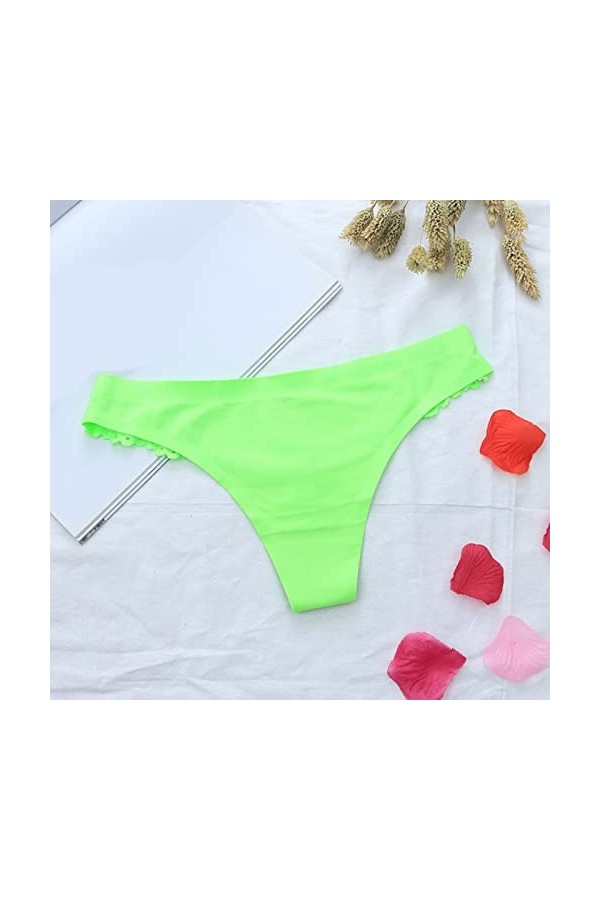 Lingerie Femme Sexy Ensemble Homme Sexy Hot y26k Culotte sans Couture en Soie glacée pour Femme en Dentelle Ensemble Rouge M