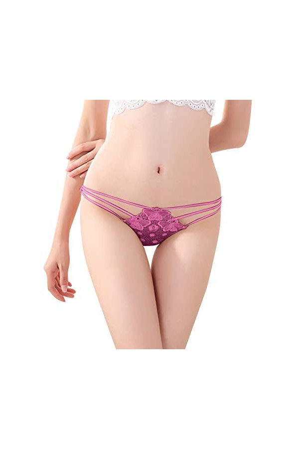 BIISDOST Femmes Culottes Sling Taille Basse Culottes Sheer Culottes Femmes Culottes Douces Culottes Sexy Body Sexy Cuir Hot 