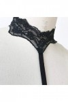 liaddkv Surfaces pour femmes creux bustier haut lingerie noir dentelle, Noir , L