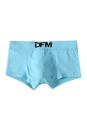 Boxer pour homme - Élégant - Multicolore - Respirant - En bambou - Rayonne - Avec poches séparées, B bleu clair., XXXXL