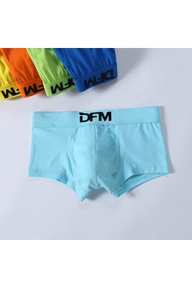 Boxer pour homme - Élégant - Multicolore - Respirant - En bambou - Rayonne - Avec poches séparées, B bleu clair., XXXXL