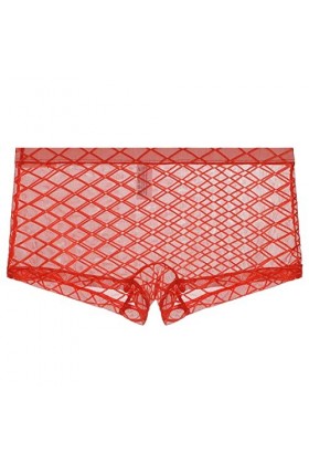 Gefomuofe Lingerie sexy pour homme - Dentelle soyeuse - Slip Sissy Pouch Crossdress Culotte Bikini Sexy Babydoll G-string tra