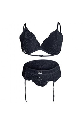 Lingerie Femme Sexy Ensemble Homme Sexy Hot y21k Costume à Trois Points en Dentelle de Lingerie Sexy européenne et avec sous-