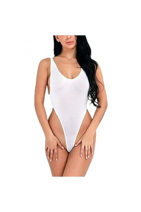 Hasagimol Lingerie Sexy Femme Pute One-Piece Deep V Dos Nu Réglable Teddy Sous-VêTement Dentelle Babydoll Body et Combinaison