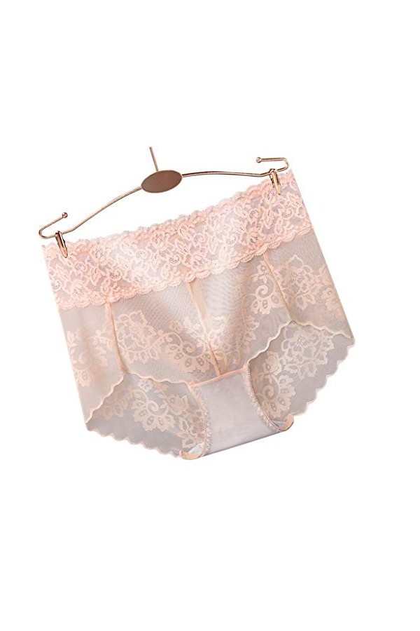 FGUUTYM Body Lingerie Femme Datei Plus Taille Culotte Taille Basse Lingerie Sexy Homme, beige, XL