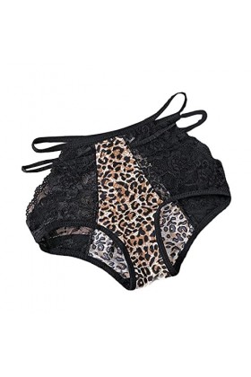 Aoklidil Sous-vêtements sexy pour femme - Noir - Sexy - En résille - Culotte - String pour femme - Noir, B-Gold., M