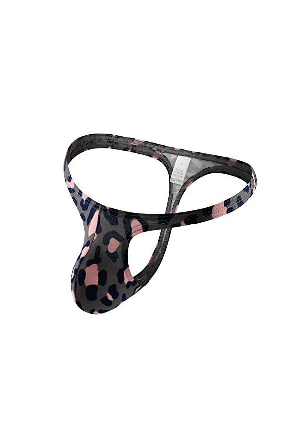 chiphop Robe De Nuit pour Hommes Culottes pour Hommes Culottes Respirantes Sexy pour Hommes Culotte Taille Basse à imprimé lé