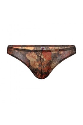 Sous-vêtements sexy pour homme - Style rétro - Taille basse - Doux et confortable - Triangulaire - Imprimé - Boxer court Prim