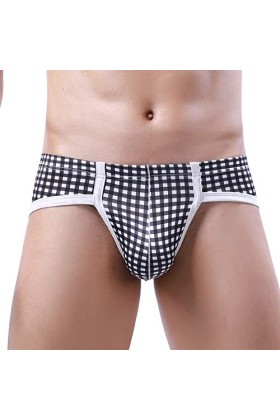 Sous-vêtement de moto pour homme - En une seule pièce - Respirant, léger et sexy - Taille basse - Boxer pour homme, Noir , M