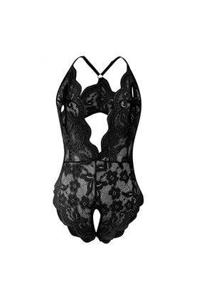 Générique Lingerie Sexy Femme Erotisme Mini Robe Sexy Hot Combinaison Nuisette Mini Robe Col en V Profond Nuit Transparentes 