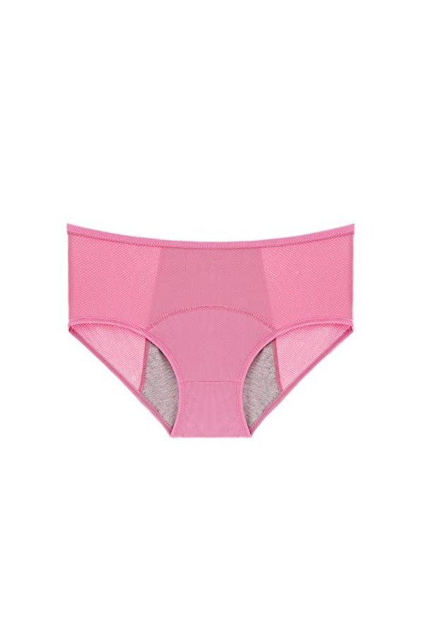 Culotte sans Couture Femme Stretch sous-Vêtements Taille Mi-Haute Period Lingerie Sexy Tangas Fit Classique Pantalons Triangl