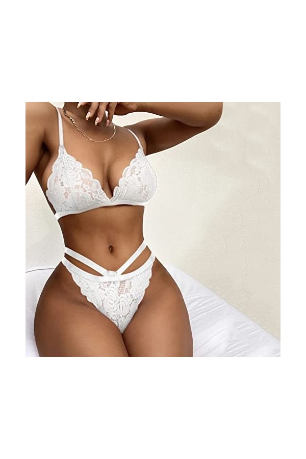 Lingerie Femme Nuisette Sensuelle Babydoll Sissy Érotique Coquine Nuit Body Erotisme Mini Short Grande Taille Nuisette Slutty