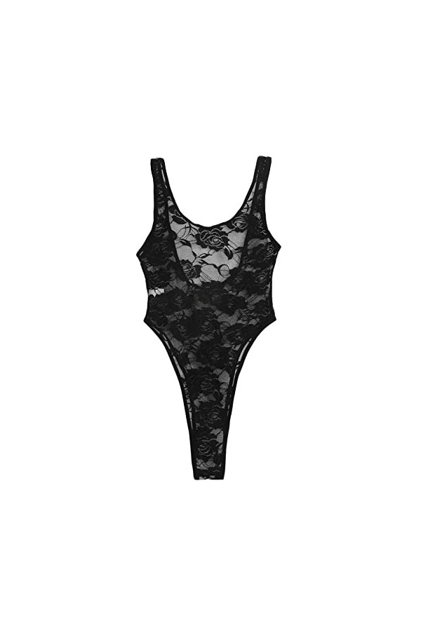 Mini Robe Lingerie Femme Sexy Soutiens-Gorge Dentelle Sexy G-String Ensemble Bretelles Reglables Dentelle Vêtements De Nuit P