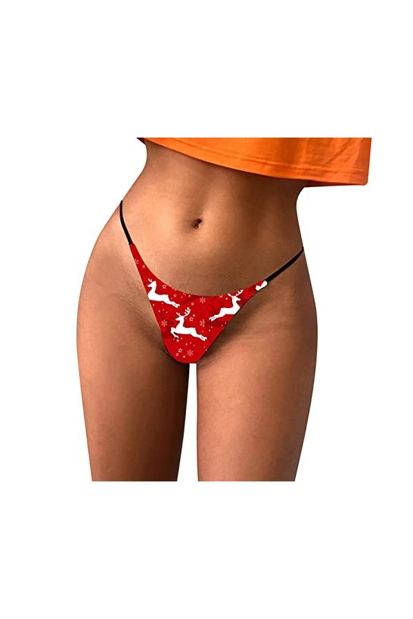 ZHINIAN Ensemble de sous-vêtements sexy pour femme - Culotte sexy - Taille basse - Doux et sexy - En dentelle - Pour femme, R