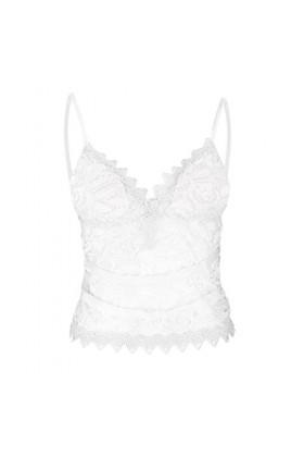 CUTeFiorino La Dessous Sans Fil Sexy Ceinture Cami Femmes Soutien-Gorge Surfaces Confort pour Femmes Soutien-gorge avec Panta