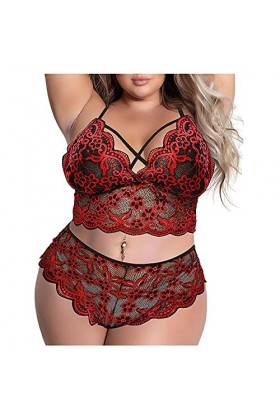 Corset Top Pyjamas Ring-Sous-vêtements Mode Sexy Pantalon Femme Collants en Acier Femme Lingerie Sexy, rouge, XL