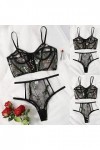 Lingerie Sexy Femme Coquine Hot Grande Taille sous-vêtements Polyester Deux piècesHomeFemale Nuisette Sexy Hot Transparent B