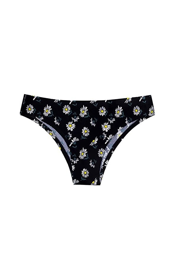 Culottes pour Femme en Pur Coton et Soie Slips Couleur Unie Shorts Stretch Pantalons Triangle de Absorbante Menstruelle Short