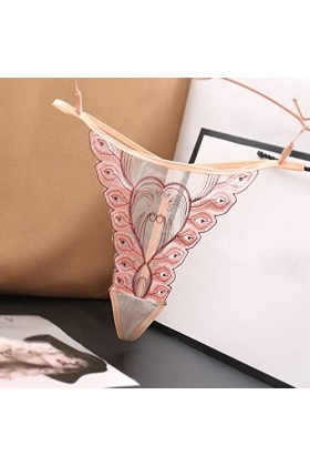 Amaone Taille Basse Thongs Slips Lingerie Culottes Culottes Taille Femme Culotte Dentelle Basse Sexy String sous-vêtements Cu