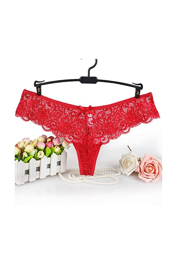 Générique Strings et Tangas en Dentelle Culottes et Slips Femme Taille Basse Culottes et Slips Dentelle Lingerie Sexy String 
