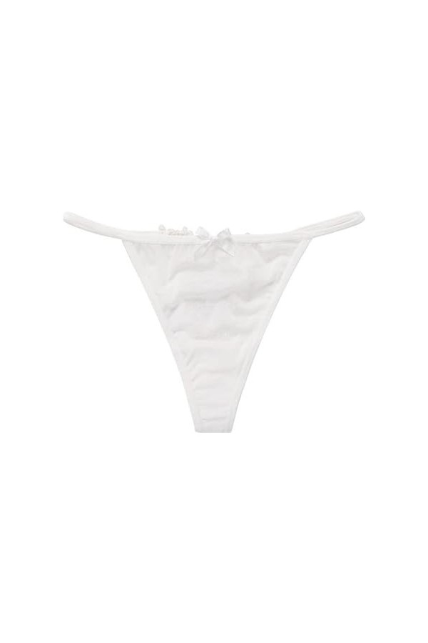 Amazon Deals of The Day Dim Culotte Menstruelle Strings Sexy pour Femmes No Show Culottes sous-vêtements Taille Basse T Back 