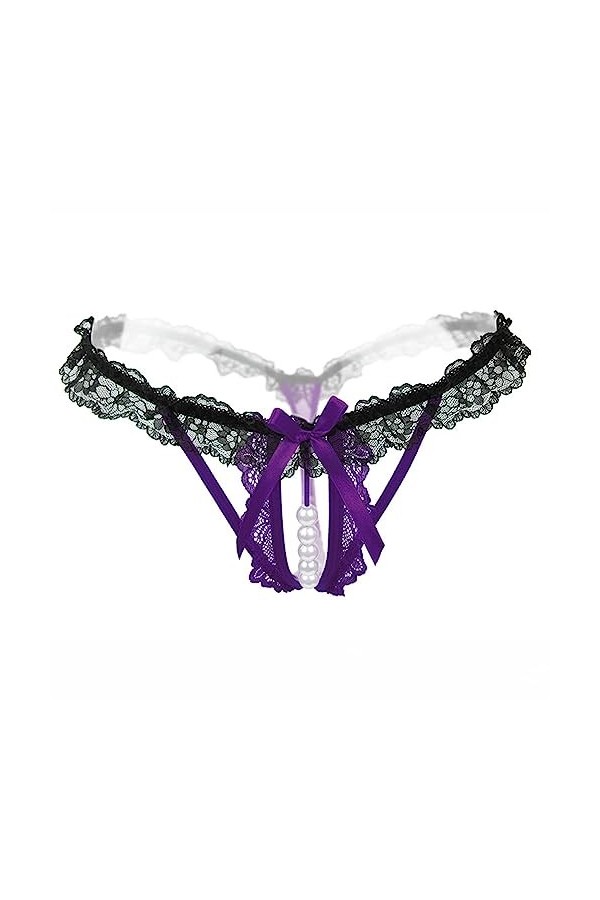 Lingerie Femme Sexy Ensemble Homme Sexy Hot y26k Femmes Sexy Gland Maille Perle Slips évider Culotte Crochet à Lacets Culotte