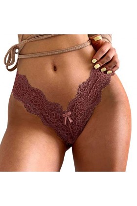 PANPANY Culottes pour Femme Slips Taille Basse Tanga Multipack Dentelle sans Couture Confortables Culottes Multicolore sous V