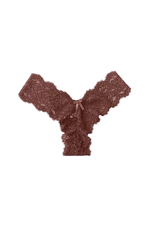 PANPANY Culottes pour Femme Slips Taille Basse Tanga Multipack Dentelle sans Couture Confortables Culottes Multicolore sous V