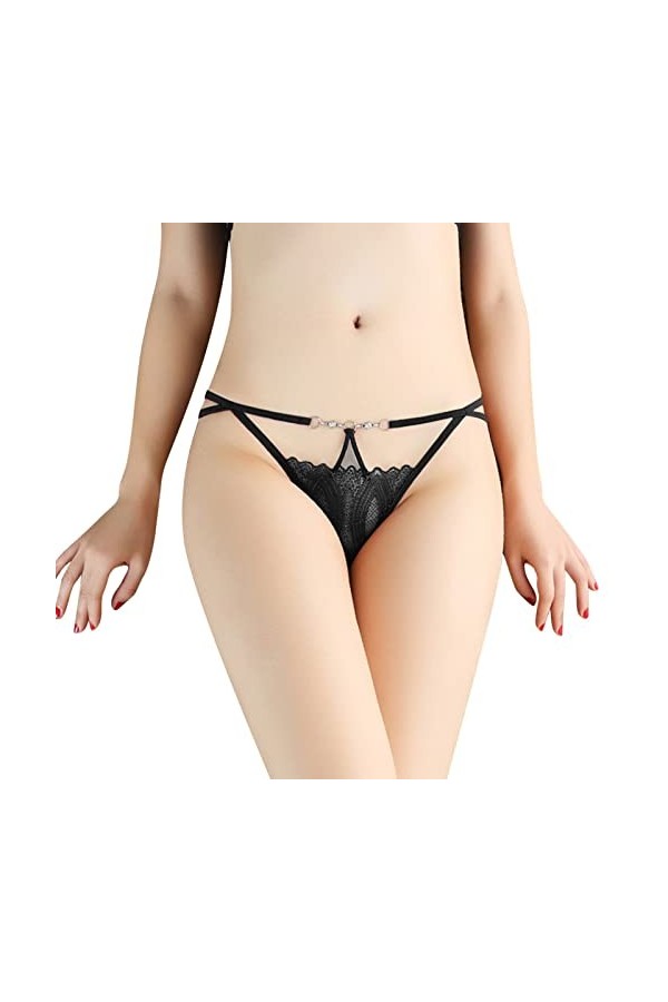 PANPANY Culottes pour Femme Tanga Femme Taille Basse String Slips Multipack Culotte Multicolore Dentelle sans Couture Confort