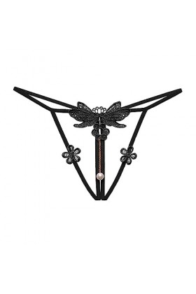 Lingerie Femme Sexy Ensemble Homme Sexy Hot y27k Culotte Ouverte dentrejambe de Dentelle Sexy de Couleur Pure des Femmes pou