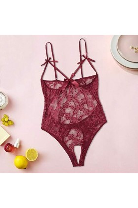 VaiKanhai Culotte sexy pour femme - Sous-vêtement brésilien - Doux et extrêmement sexy, rouge, L