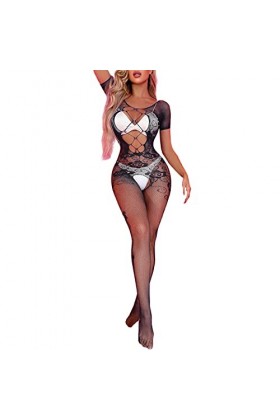 Lingerie Femme Sexy Ensemble Homme Sexy Hot y2*k Femmes Mode Impression Maille Lingerie Dentelle Lingerie Fine Maille évider 